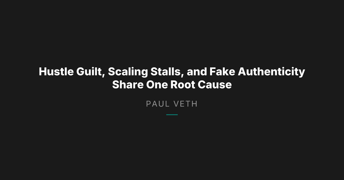 Why Founder Identity Is Your Most Underrated Business Asset