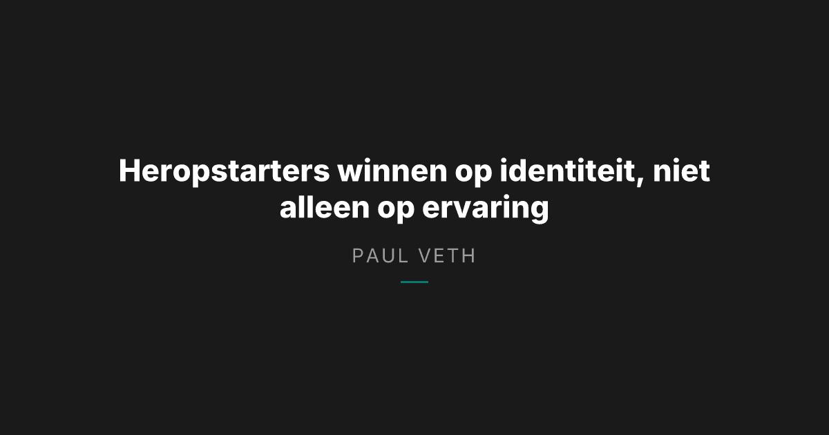 Heropstarters: wat de verschuiving in persoonlijk merk ons vertelt